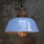 factory pendant blue enamel white interior cast iron top with clear glass E27 / E26 Up to 250V (Europe/UK Standard).The...