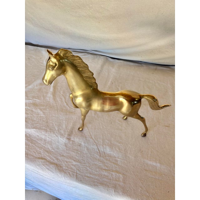 20th Century Brass Equestrian Horse Sculpture For Sale - Image 4 of 12
