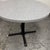 1980's 36 Inch Round Stone Composite Pedestal Dining Table For Sale - Image 12 of 12
