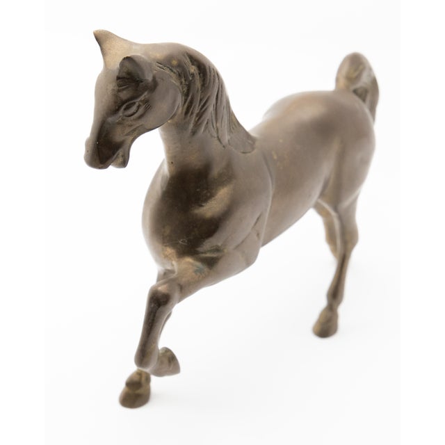 Solid Brass Standing Horse Figure For Sale In Nashville - Image 6 of 10