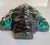 Gray Vintage Mexican Folk Art Ceramic & Stone Embellished Sculptural Wall Mask For Sale - Image 8 of 12