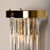 Wall Lamp in Brass and Crystal Glass by Novaresi, Italy, 1970s For Sale - Image 6 of 11