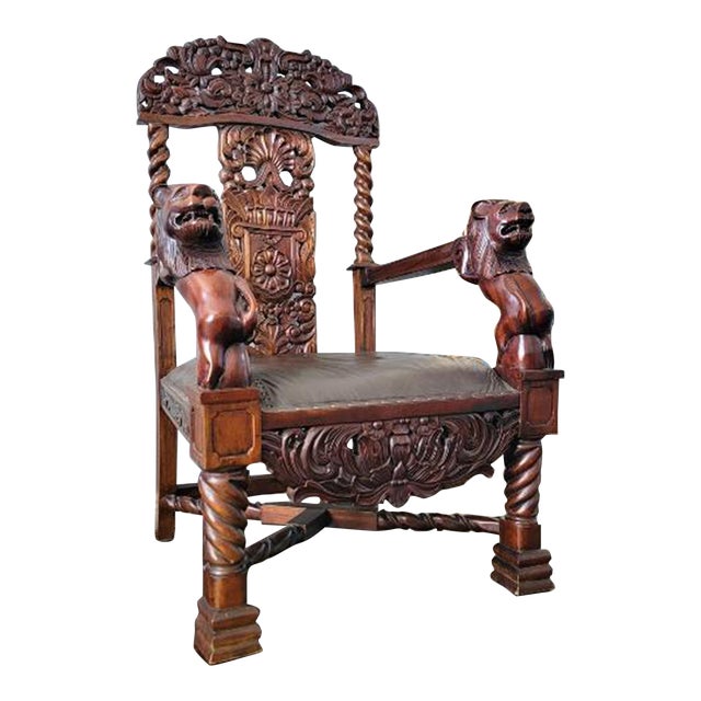 Antique Carved Chair Chairish