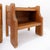 Brown Brutalist Oak Bedside Tables by De Puydt, 1970s, Set of 2 For Sale - Image 8 of 13