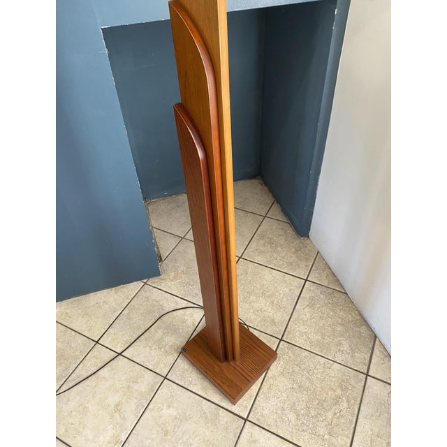 1970s Vintage Scandinavian Teak Floor Lamp in the Style of K-Lighting, 1970s For Sale - Image 5 of 18