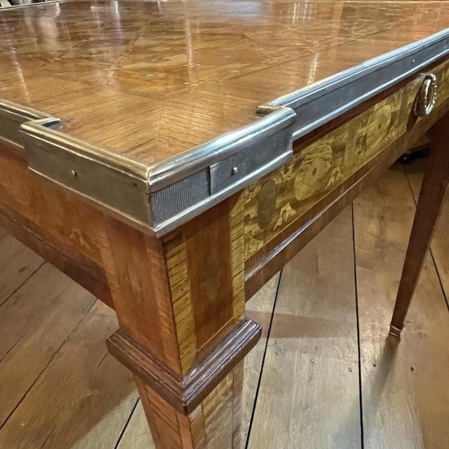 Louis XVI Directoire Inlaid Table / Desk, 19th Century For Sale - Image 13 of 18