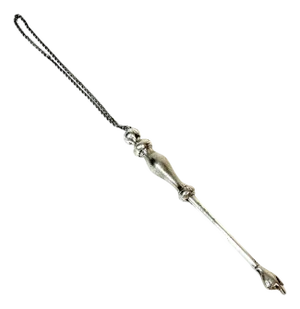 Eastern European Silver Torah Pointer (Yad) with Hebrew Inscription, 1880-1920