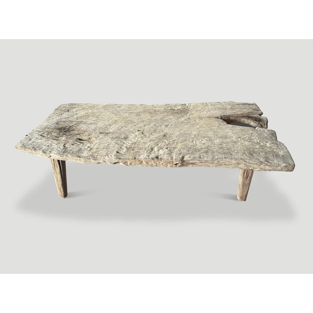 Contemporary Andrianna Shamaris Wabi Sabi Teak Wood Coffee Table For Sale - Image 3 of 6
