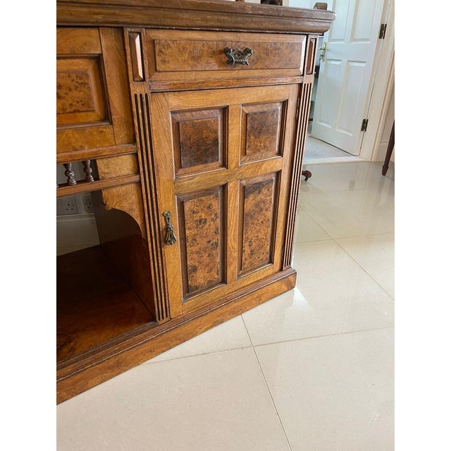 Victorian Pollard Oak Mirror Back Sideboard by James Schoolbred, 1880s For Sale - Image 13 of 18