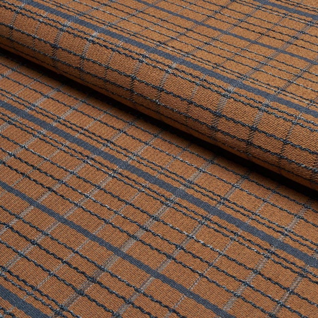 Schumacher Schumacher Merrick Performance Plaid Fabric In Sepia For Sale - Image 4 of 5