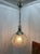 Italian 1960s Round Glass Globe Chandelier For Sale - Image 3 of 5