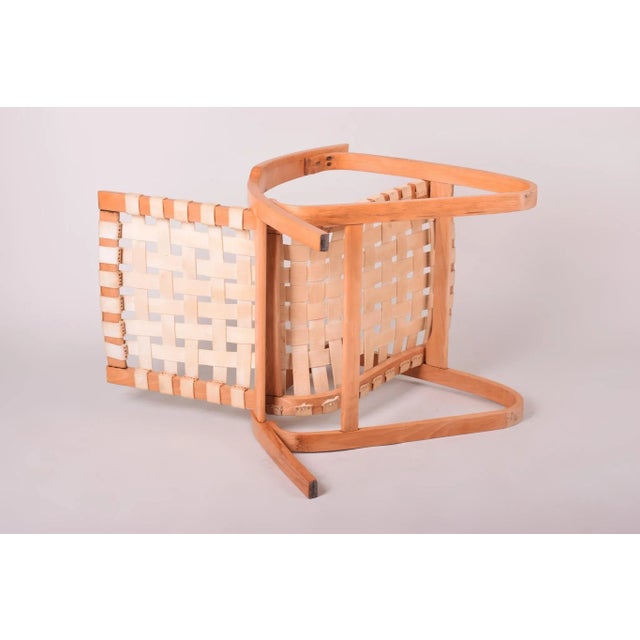 Wood Beech Armchair by Jan Vanek, 1930s For Sale - Image 7 of 8