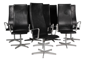 Oxford Highback Chairs attributed to Arne Jacobsen, 2008, Set of 8