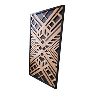 Reclaimed Wood Wall Art - Black Frame For Sale