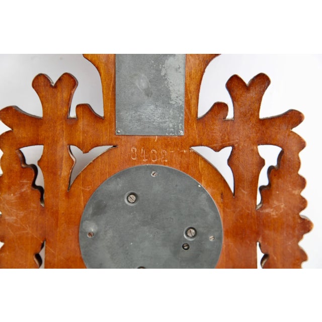 Paint French Model 9432 Barometer with Thermometer in Carved Wood, 1910s For Sale - Image 7 of 9