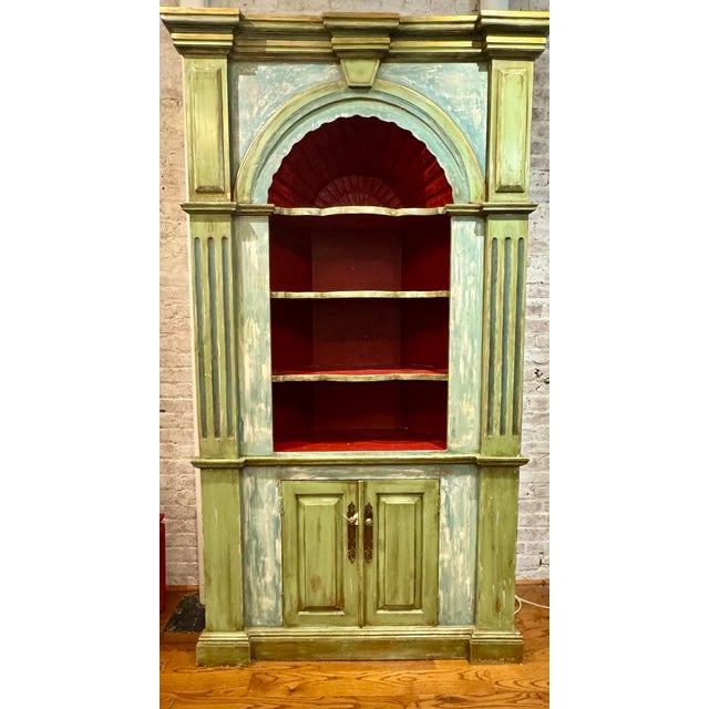 Shabby Chic Antique French Country Corner Cabinet For Sale - Image 3 of 4