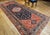 Antique Persian Malayer Tribal Gallery Rug, Hand-Knotted Wool, Geometric Pattern, 5x13, Terracotta & Navy For Sale - Image 9 of 18
