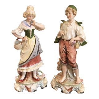 Antique German Porcelain Figurines For Sale