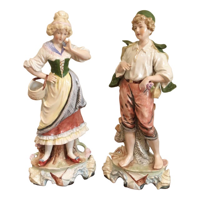 Antique German Porcelain Figurines For Sale