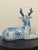 Late 20th Century Thai Blue and White Ceramic Deer For Sale - Image 15 of 18