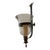 Vintage Large Brass Hurricane Sconce For Sale