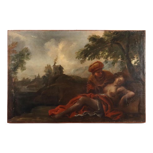 Italian School, Mythological Subject, Oil on Canvas For Sale