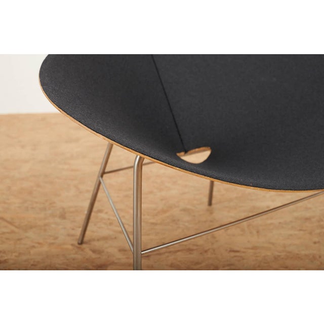 Shell Chair with Base in Matte Metal by Piergiorgio Cazzaniga for Living Divani, 2000 For Sale - Image 5 of 12