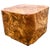 Milo Baughman Burl Wood End Table or Coffee Table For Sale