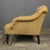 French 19th Century Tufted Suede Armchair With Purple Buttons For Sale In New York - Image 6 of 11