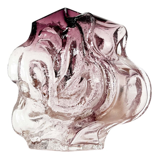 Mid-Century Modern Art Glass Vase by Kai Blomqvist for Kumela, Finland, 1960s For Sale