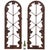 Pair of Arched French Brutalist Iron Panels, C. 1960 For Sale - Image 4 of 5