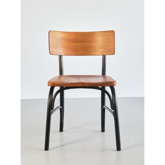 Husum Chairs in Elm by Frits Schlegel for Fritz Hansen, Denmark, 1930s, Set of 6 For Sale - Image 17 of 18