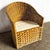 1980s Boho Chic Woven Wicker Lounge Chair For Sale - Image 5 of 9