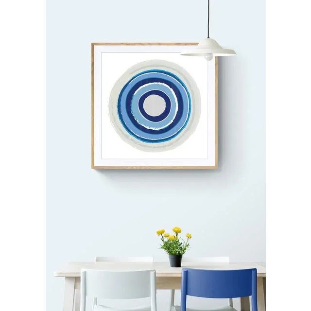 This colorful, mid century inspired fine art print is digitally printed on premium white matte paper. While sold...