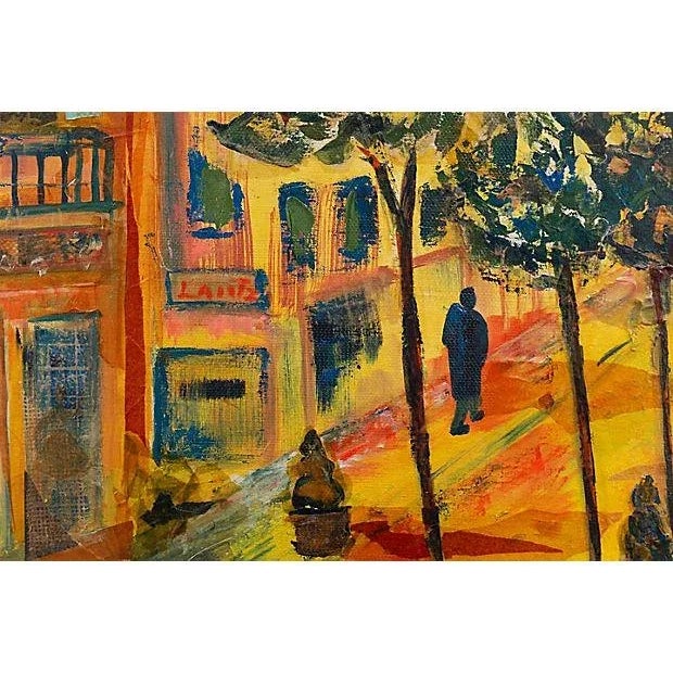 Expressionism 'New Orleans Street' by Alice Childray, American Post-Impressionist For Sale - Image 3 of 5