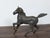 Small Vintage Bronze Horse Sculpture with Dark Patina For Sale - Image 4 of 11