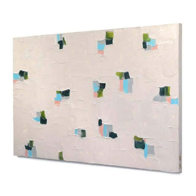 Contemporary Subtle Mark - Original Textured Contemporary Abstract Acrylic Painting on Canvas For Sale - Image 3 of 9