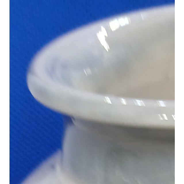 Blue and White Nude Untitled Ceramic Vase For Sale In Chicago - Image 6 of 9