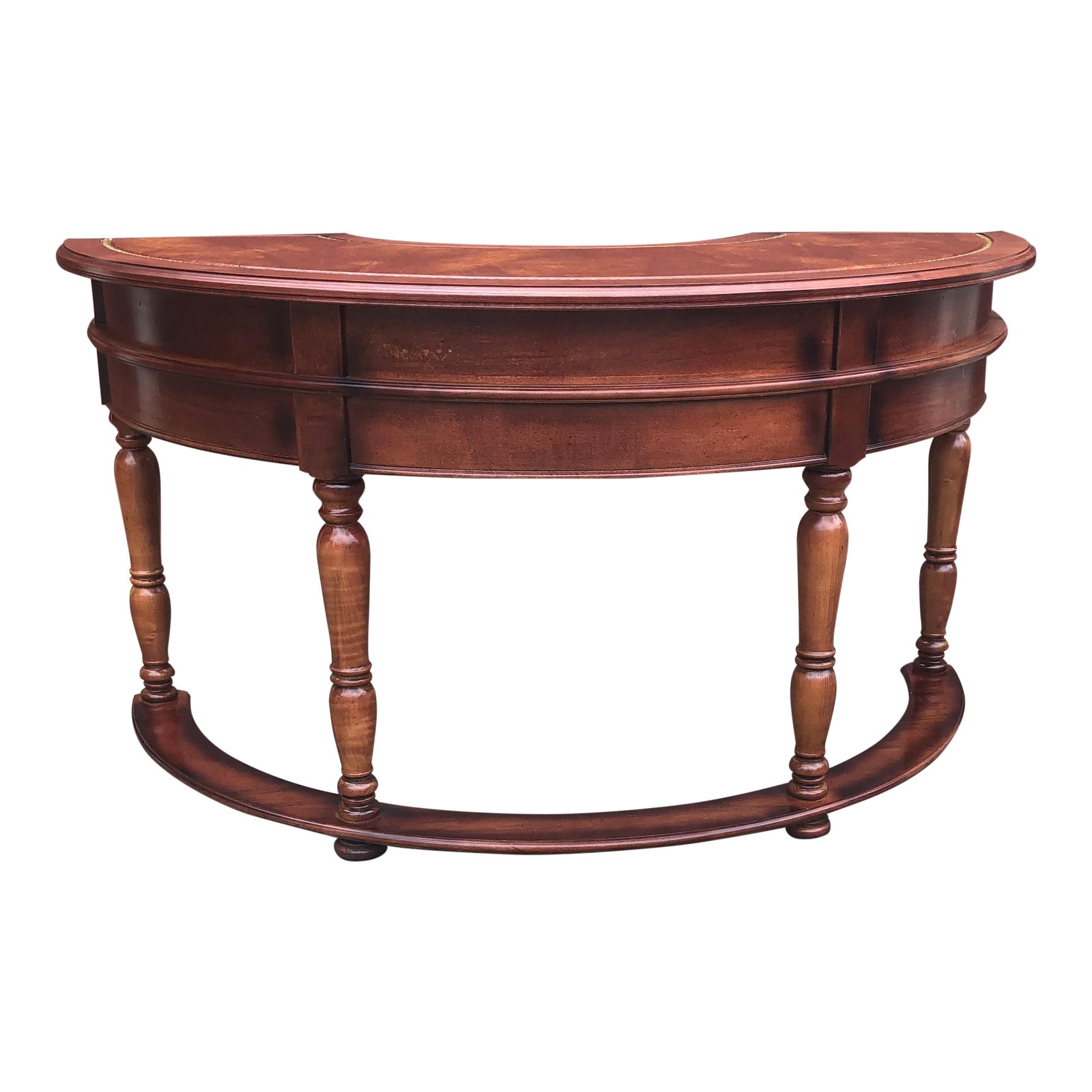 Antique Half Moon Desk Pulaski Executive Desks Chairish