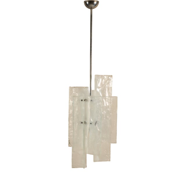 Large LS 199 Pendant Lamp by Carlo Nason for Mazzega, Italy, 1970s For Sale