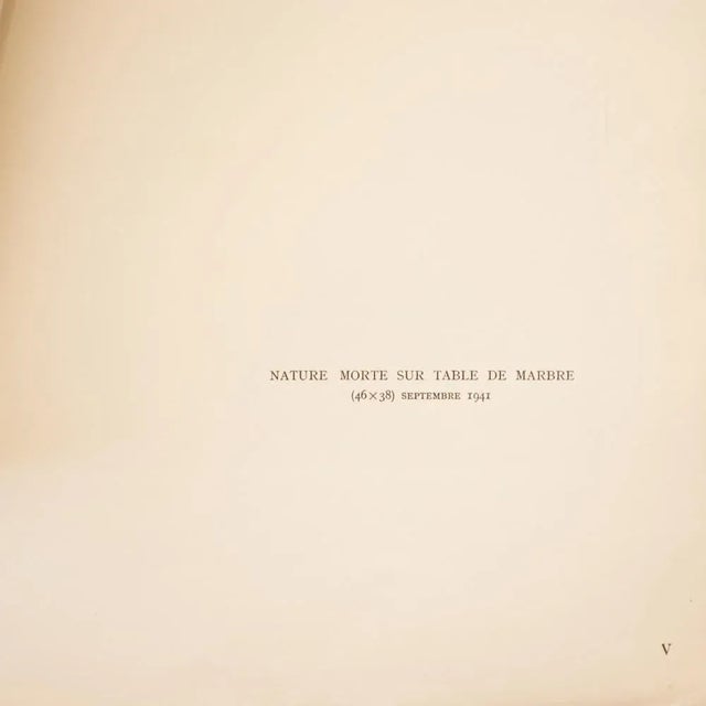 1940s 1946 After Matisse "Still Life on Marble Table", First Edition Period Parisian Lithograph For Sale - Image 5 of 8