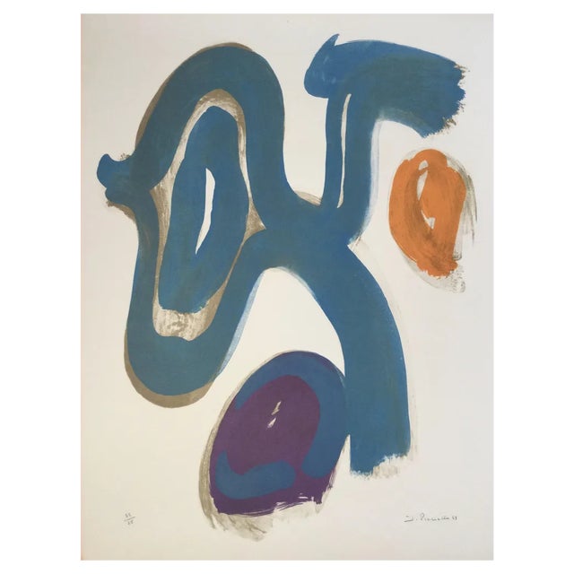 James Pichette, Composition, 1969, Original Lithograph For Sale