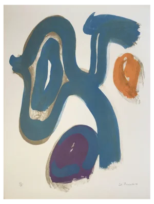 James Pichette, Composition, 1969, Original Lithograph