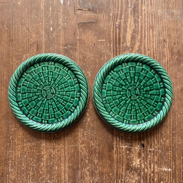 Braided Ceramic Set in the style of Vallauris, 1950s, Set of 3 For Sale - Image 11 of 14