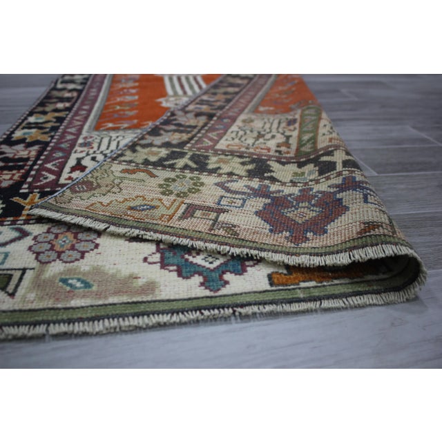 1970s Farmhouse Style Turkish Wool Oushak Area Rug For Sale - Image 11 of 12