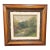 Vintage Impressionist Style Landscape Oil Painting in Carved Wood Frame - Signed unclear For Sale