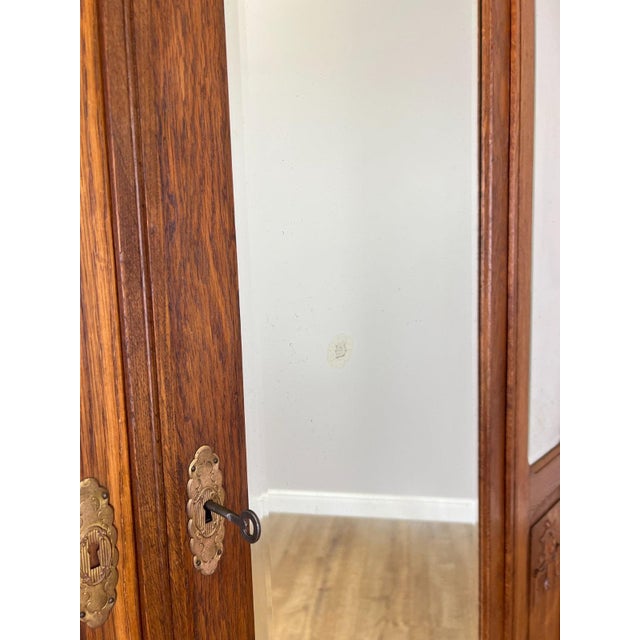 French Wardrobe in Oak For Sale - Image 13 of 18
