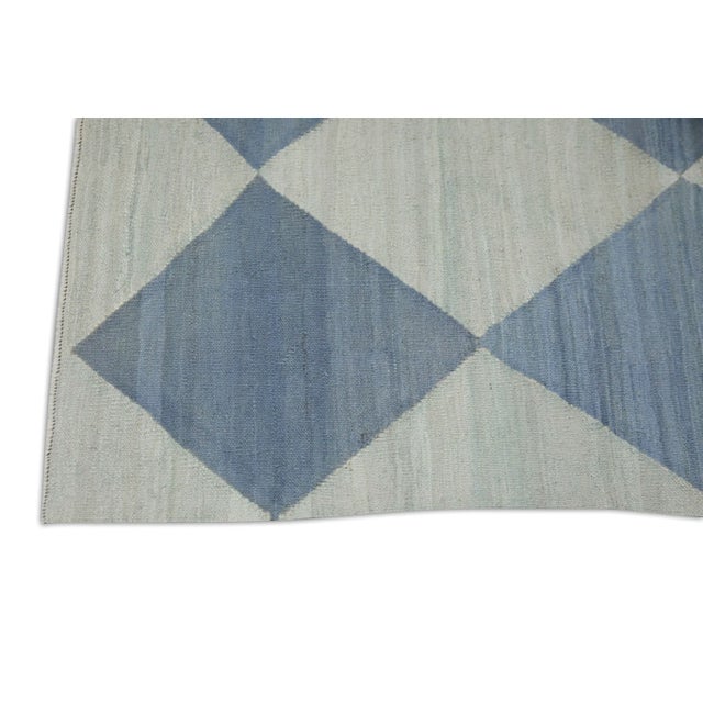 Contemporary Early 21st Century Handmade Modern Kilim Runner 2'11" X 12'1" For Sale - Image 3 of 7