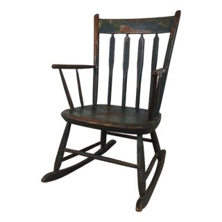 Antique Childs Rocking Chair With Excellent Patina For Sale