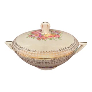 Mid 20th Century 22 Karat Covered Serving Bowl For Sale